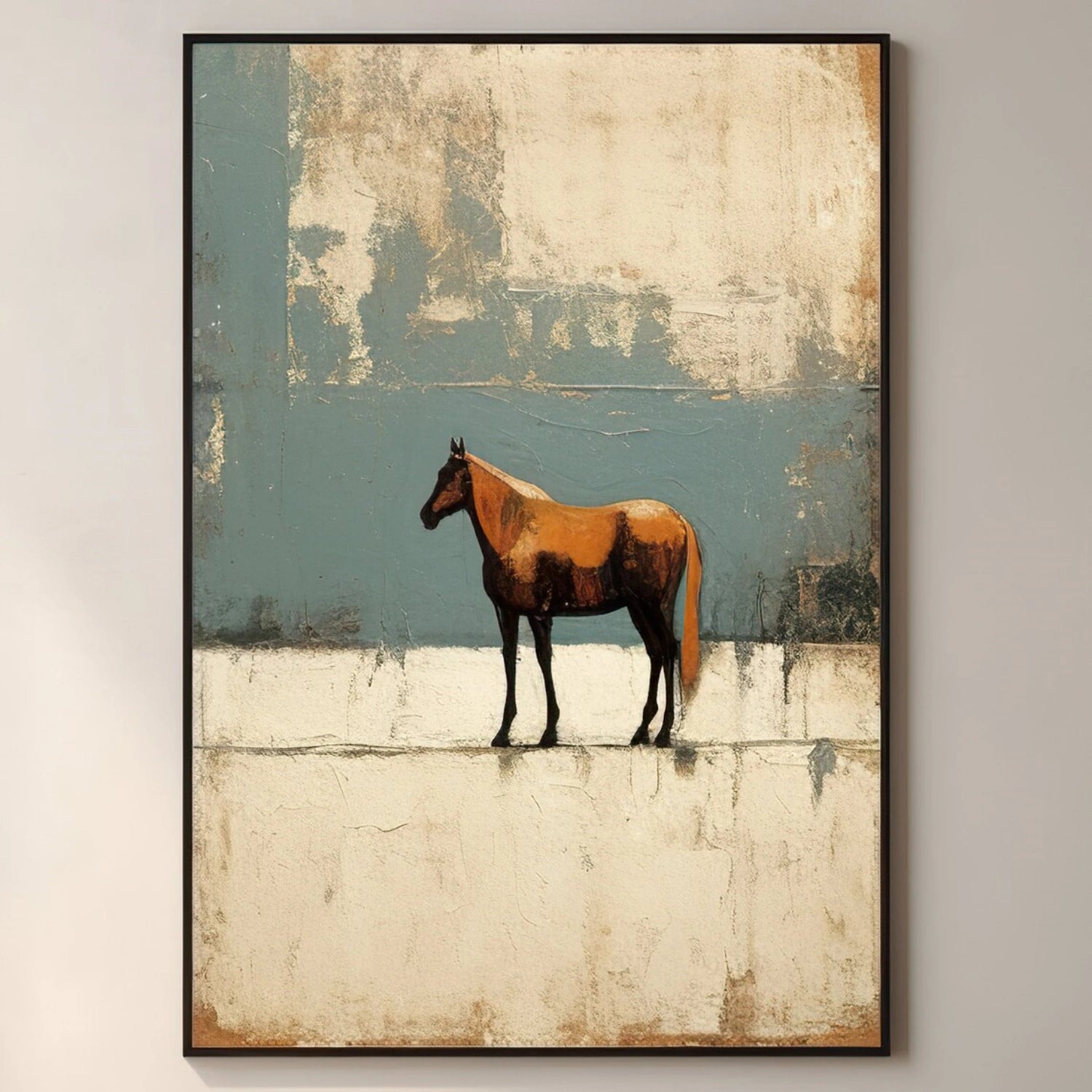 Abstract Animal Horse Wall Art #AL109