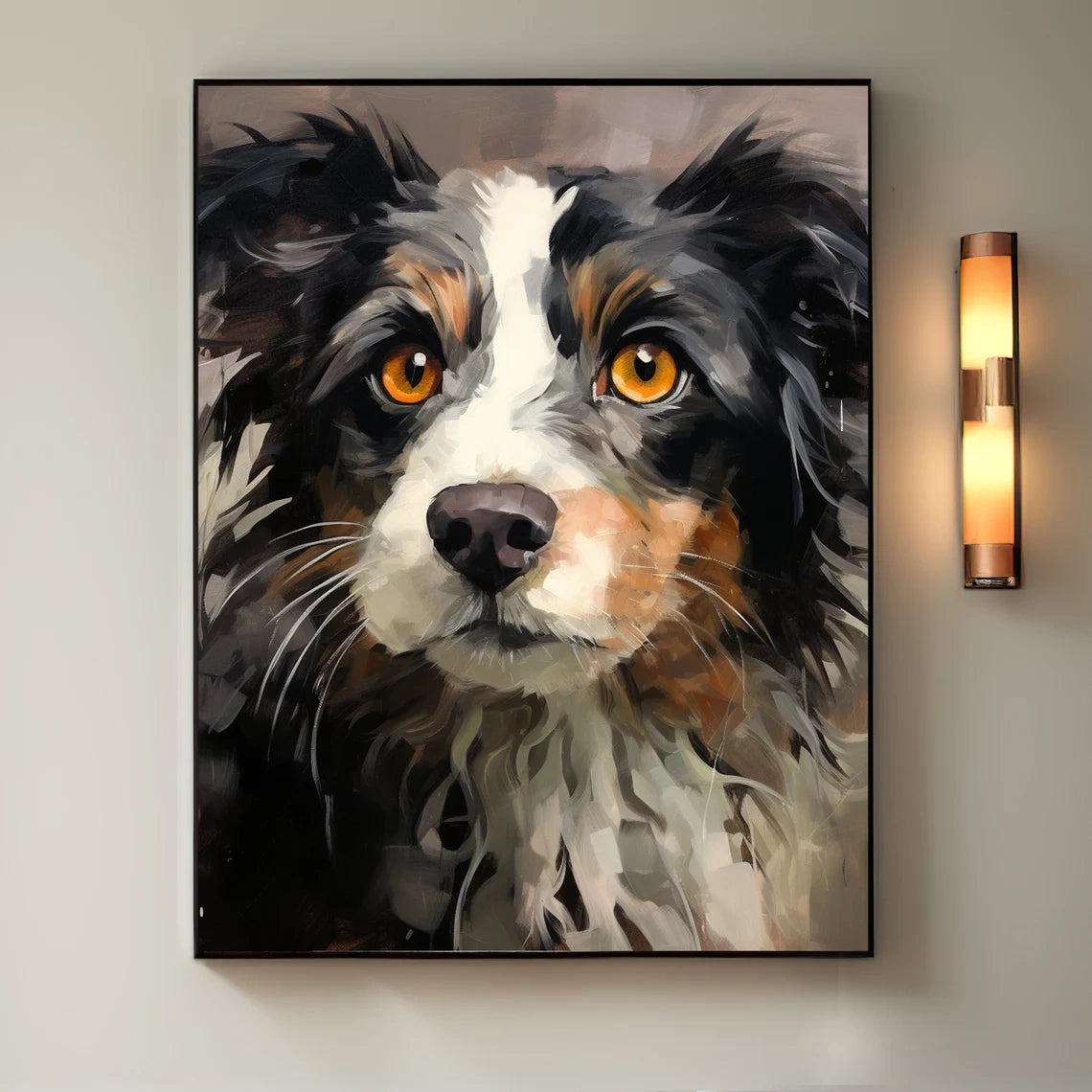 Abstract Animal Dog Wall Art #AL100