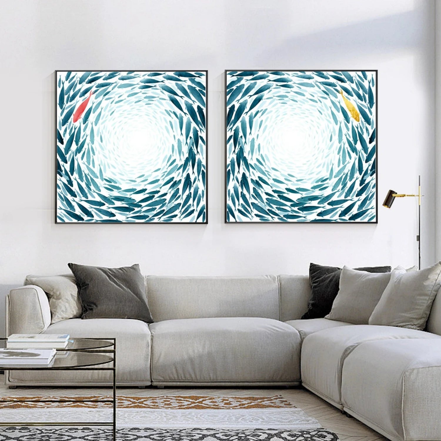 Abstract Canvas Art Set of 2 #WS636