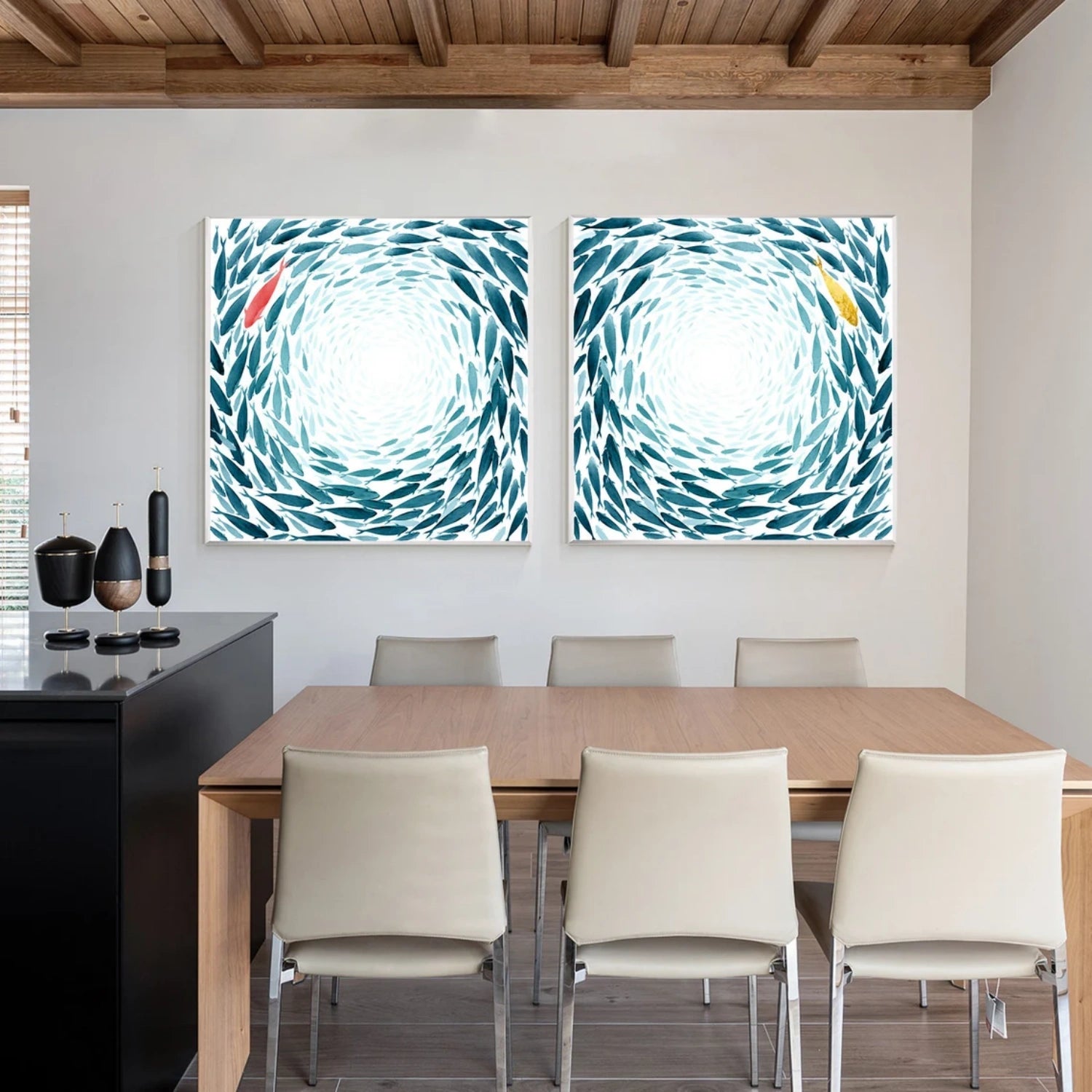 Abstract Canvas Art Set of 2 #WS636