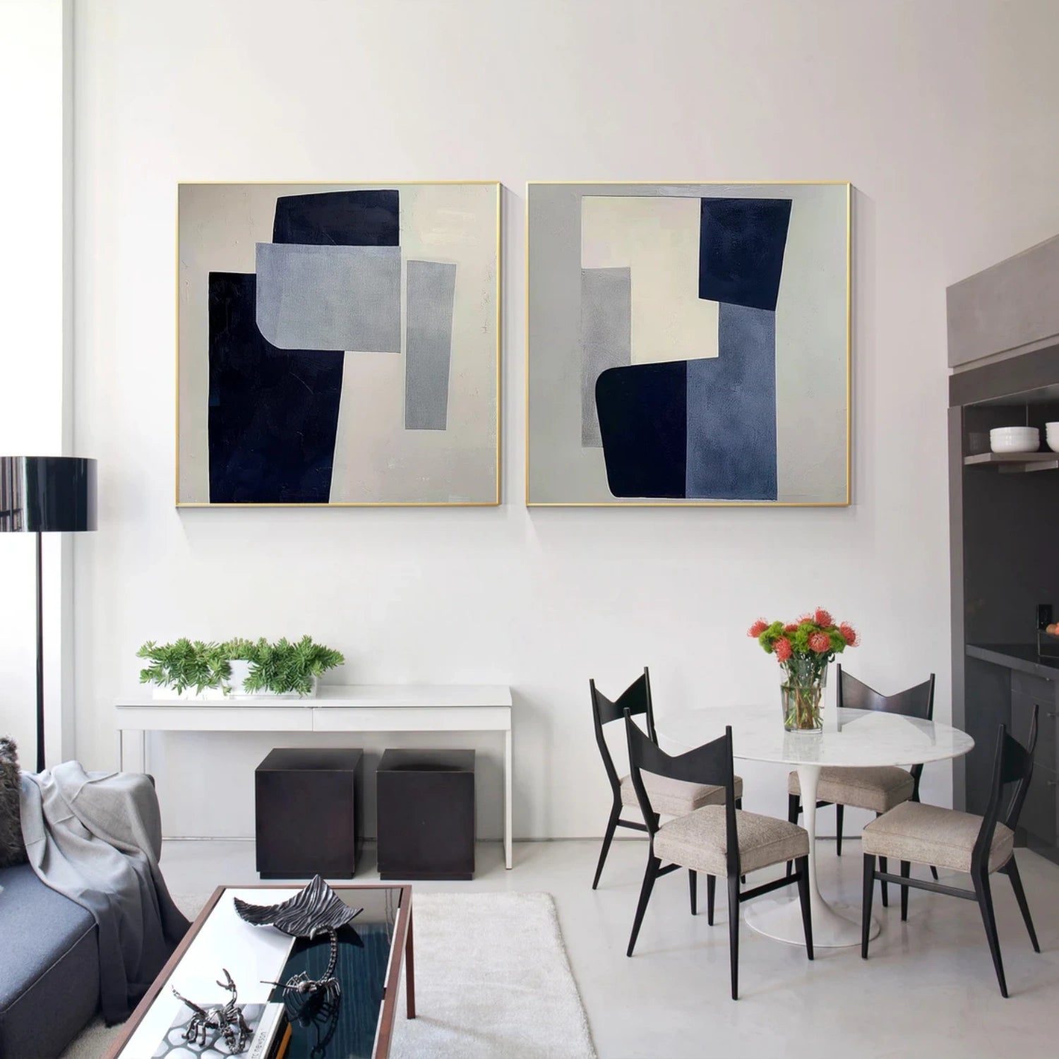 Abstract Canvas Art Set of 2 #WS632