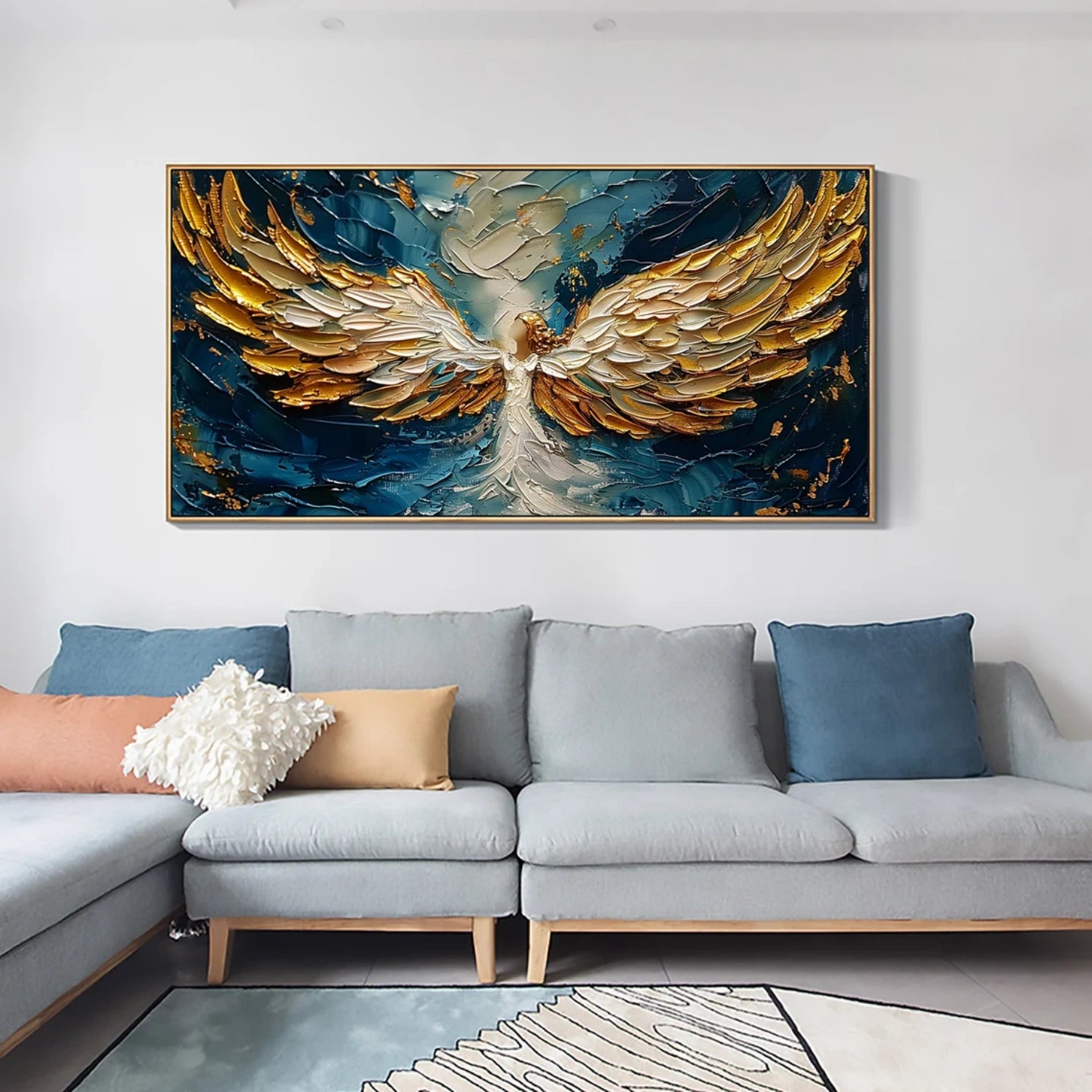 Abstract Angel Wing Textured Painting #AP052