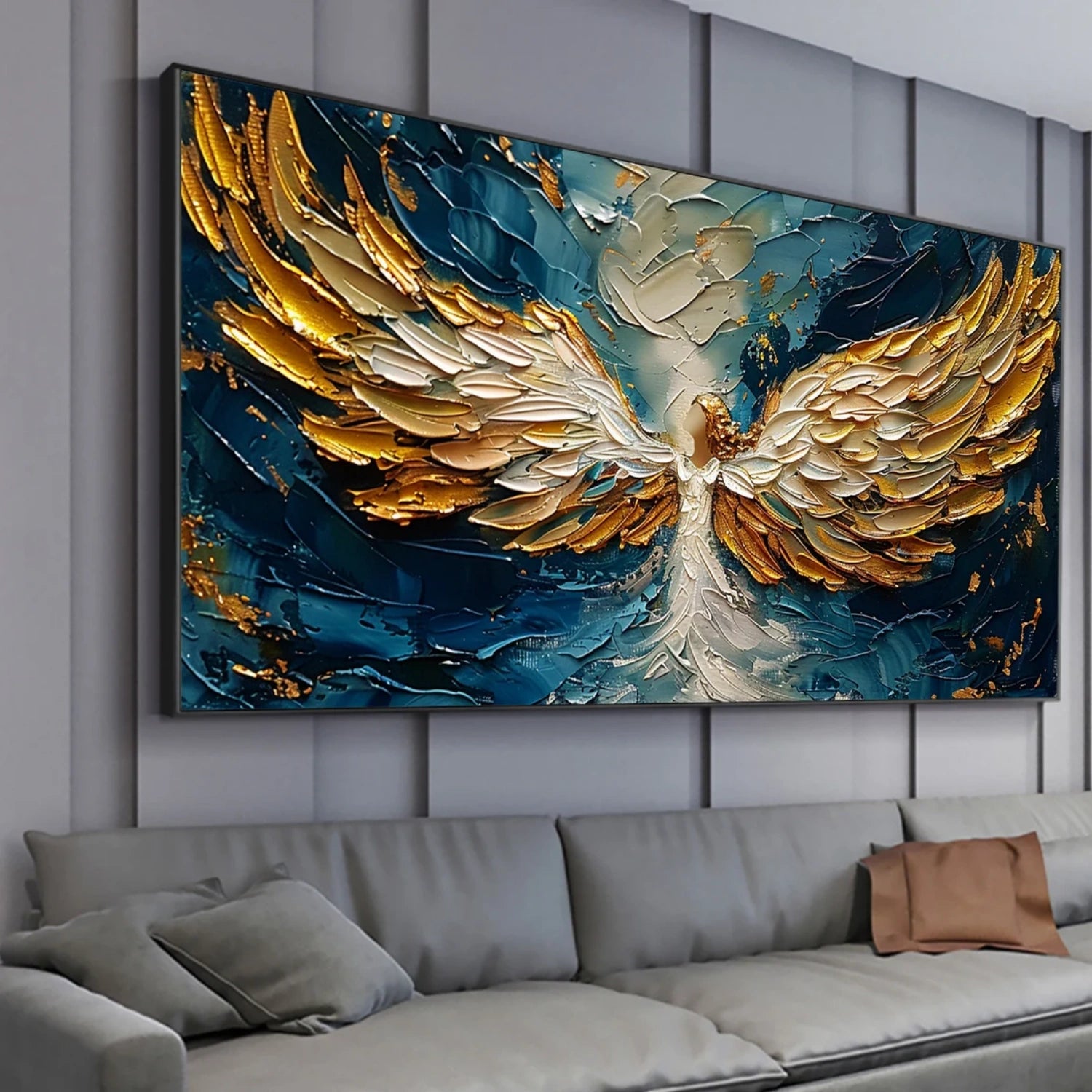 Abstract Angel Wing Textured Painting #AP052