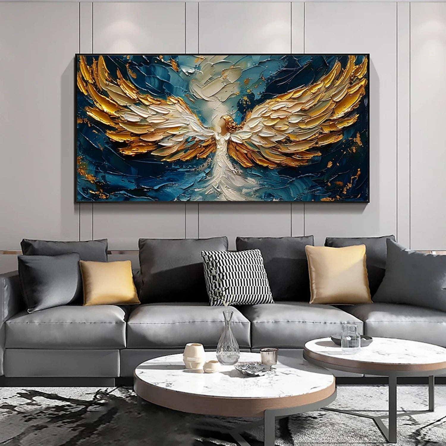 Abstract Angel Wing Textured Painting #AP052