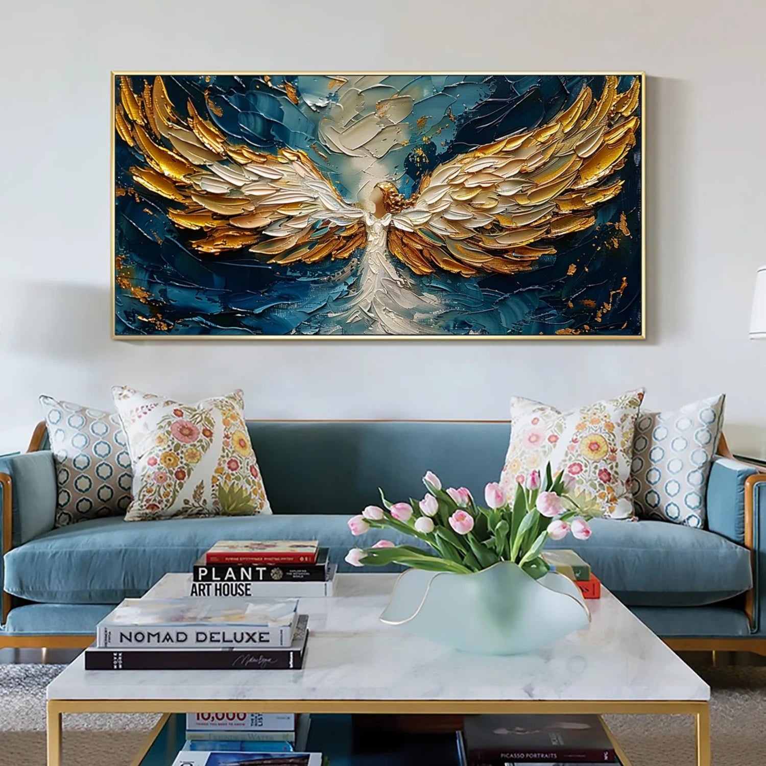 Abstract Angel Wing Textured Painting #AP052