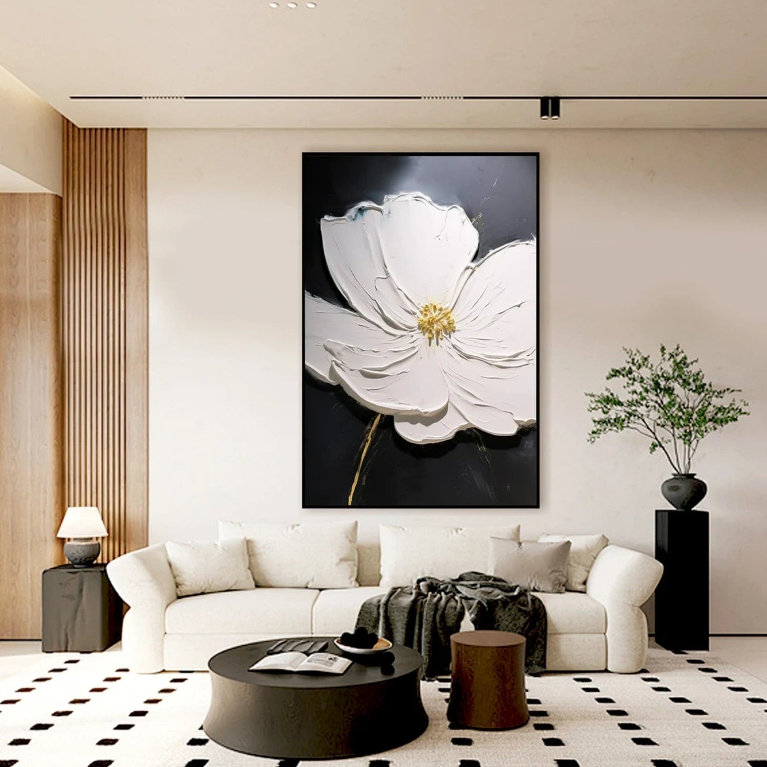 Flower & Tree Abstract Textured Wall Art #ML131