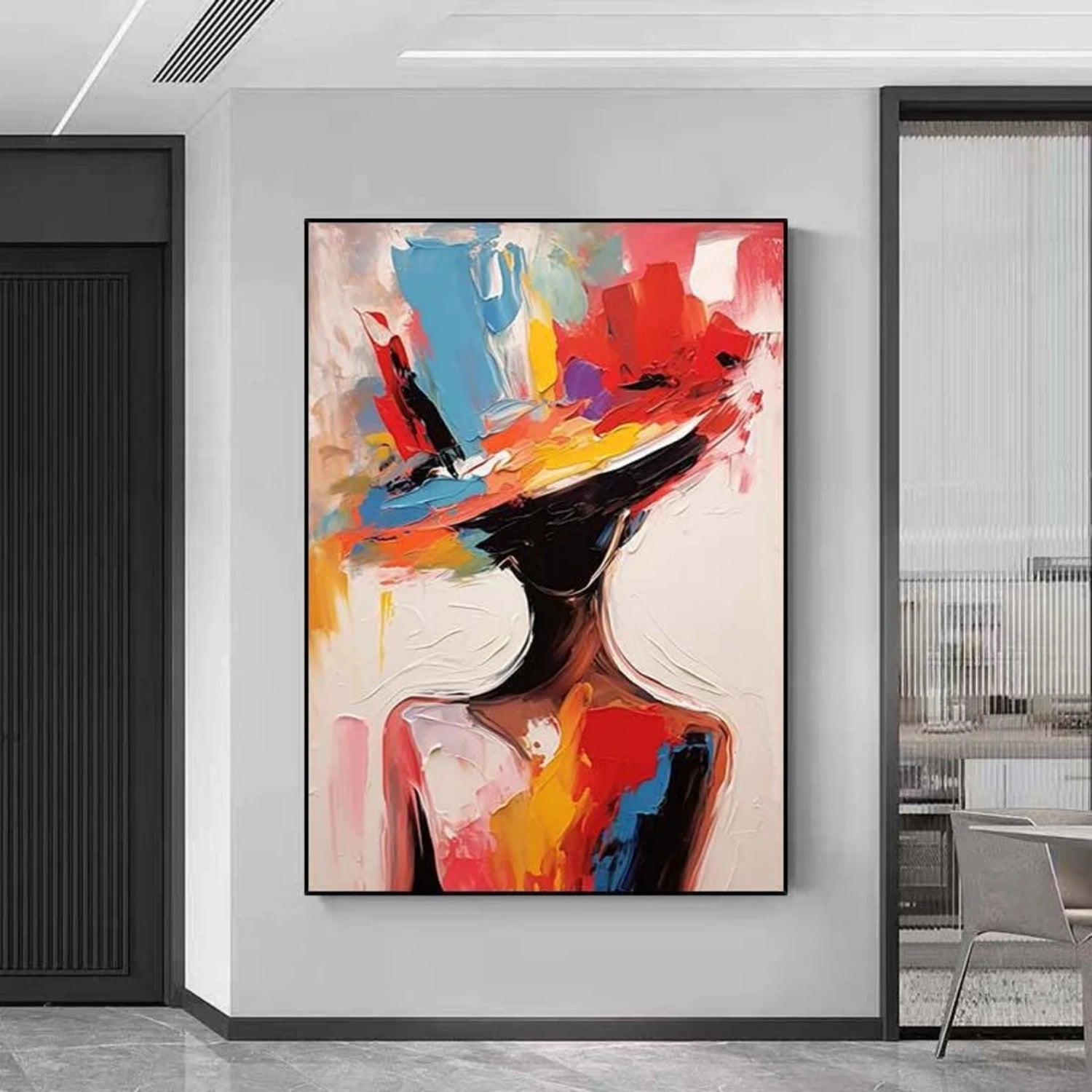 Abstract Portrait Colorful Painting #AP055