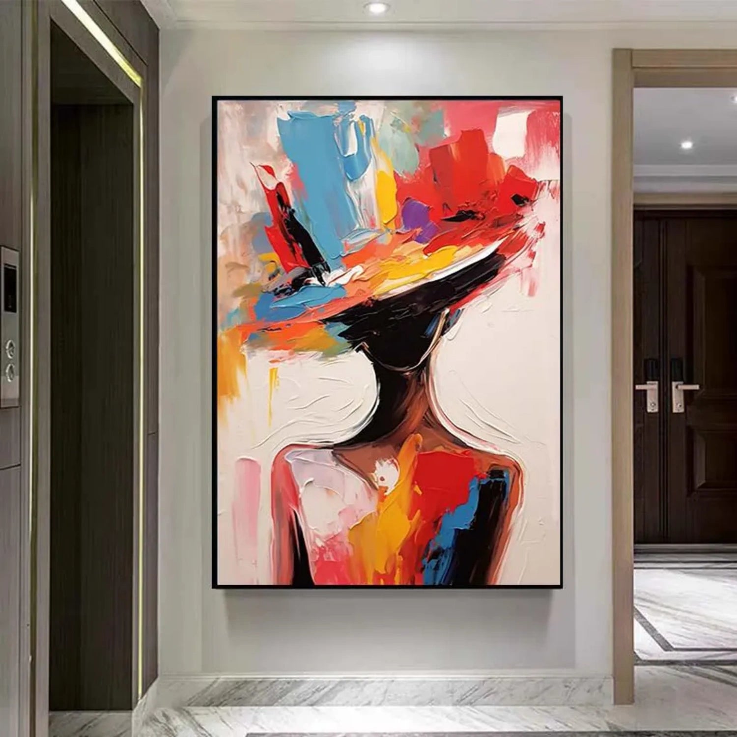 Abstract Portrait Colorful Painting #AP055
