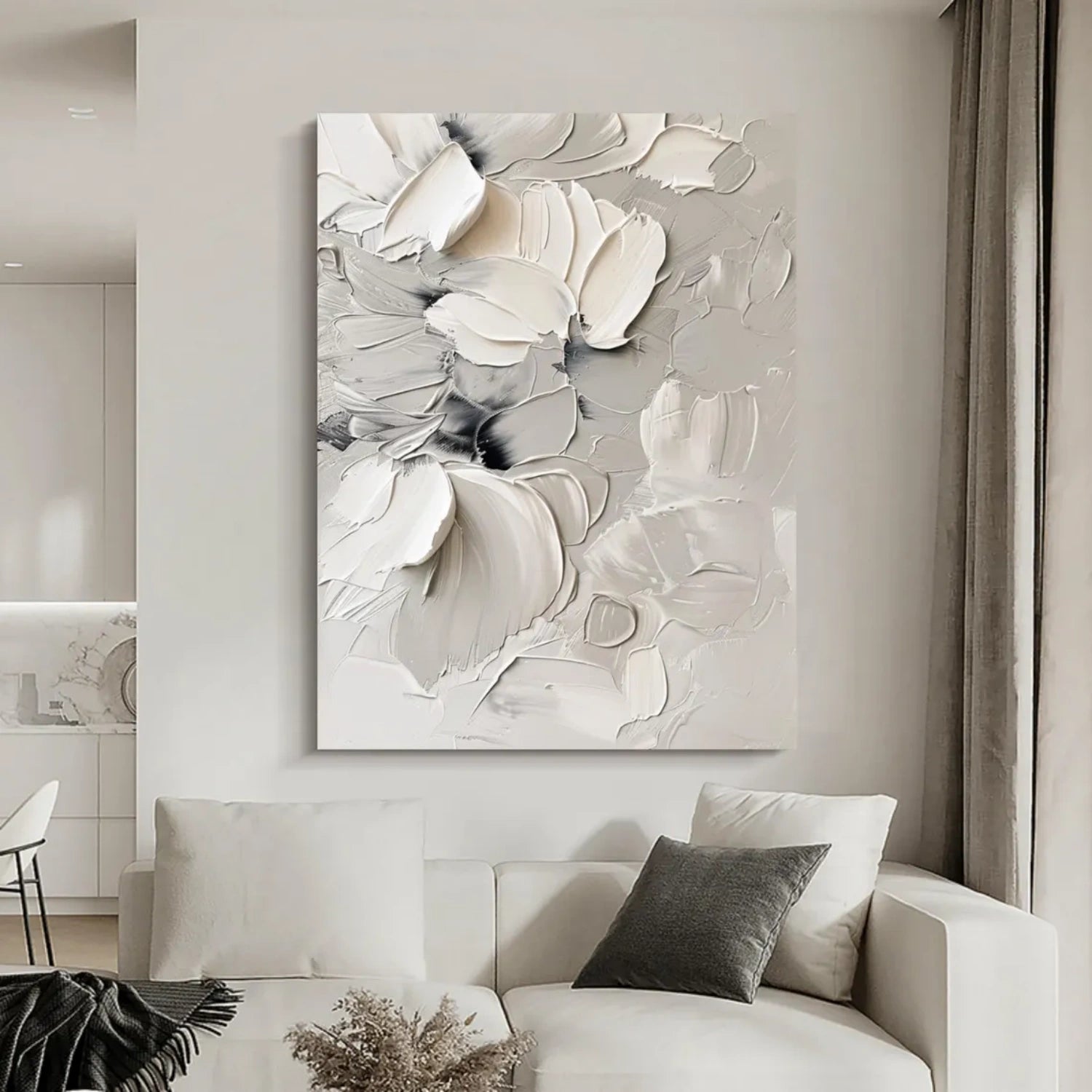 Flower & Tree Abstract Textured Wall Art #ML098