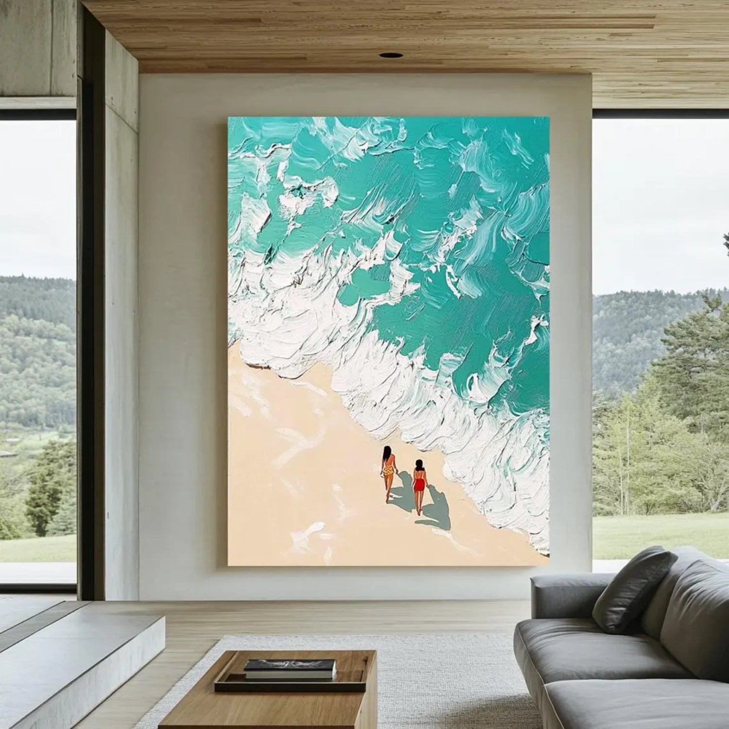 Swimming Sport Textured Wall Art #SA016