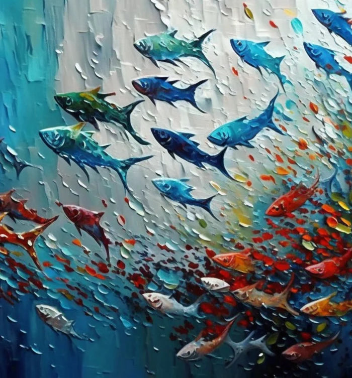 Abstract Animal Wall Art #AL110