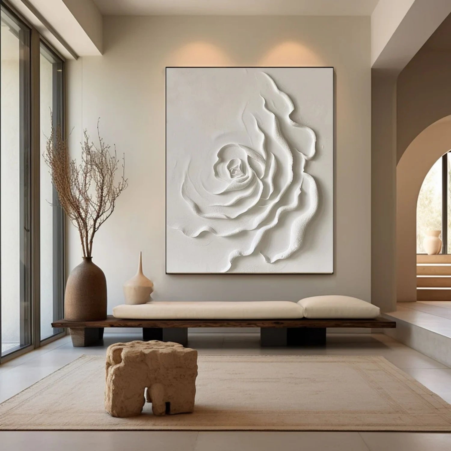Flower & Tree Abstract Textured Wall Art #ML101