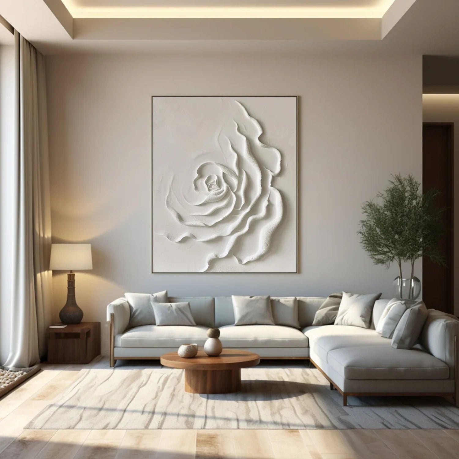 Flower & Tree Abstract Textured Wall Art #ML101